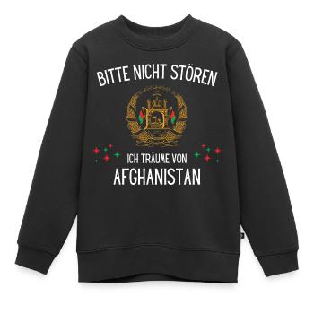 Bitte Nicht Stören Ich Träume Von Afghanistan - Kinder Premium Organic Sweatshirt - Schwarz - Vorne - AI Model Kid Female (0cm)