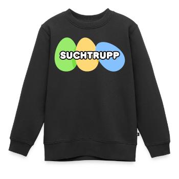 Oster Suchtrupp grün/gelb/blau neutral, Junge - Kinder Premium Organic Sweatshirt - Schwarz - Vorne - AI Model Kid Female (0cm)