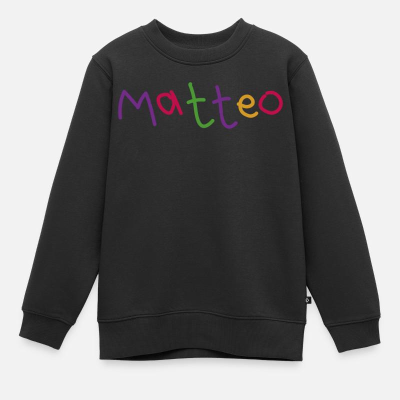Matteo - Kinder Premium Organic Sweatshirt - Schwarz