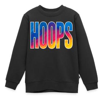 Hoops Basketball Sport Geschenkidee BBall - Kinder Premium Organic Sweatshirt - Schwarz - Vorne - AI Model Kid Female (0cm)