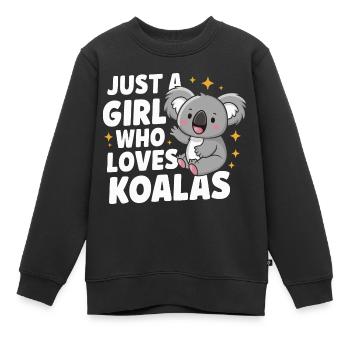 Koala Koala Koala Ours Koala Animal - Sweat Premium enfant bio - noir - Devant - AI Model Kid Female (0cm)