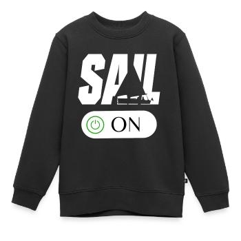 Segeln Boot Segler Segelsport - Kinder Premium Organic Sweatshirt - Schwarz - Vorne - AI Model Kid Female (0cm)