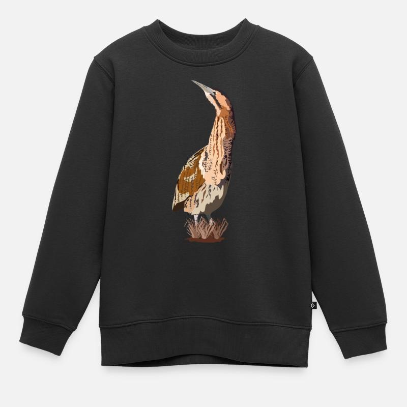 Rohrdommel - Kinder Premium Organic Sweatshirt - Schwarz