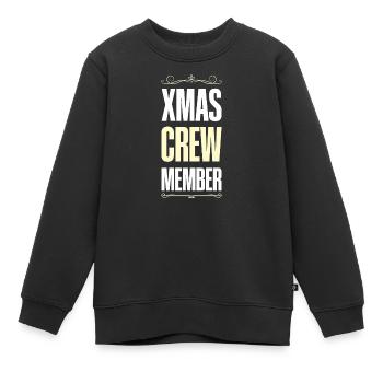 Xmas Crew - Kinder Premium Organic Sweatshirt - Schwarz - Vorne - AI Model Kid Female (0cm)