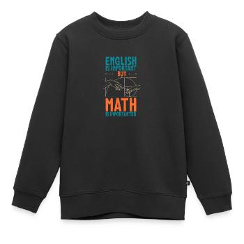 Geometrie Goldener Schnitt Mathe Fibonacci - Kinder Premium Organic Sweatshirt - Schwarz - Vorne - AI Model Kid Female (0cm)