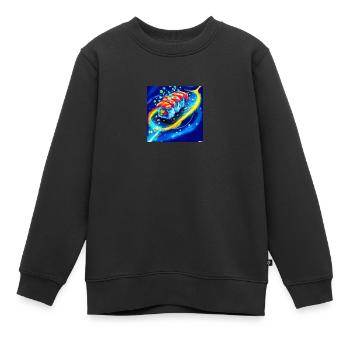 Un délicieux sushi - Sweat Premium enfant bio - noir - Devant - AI Model Kid Female (0cm)