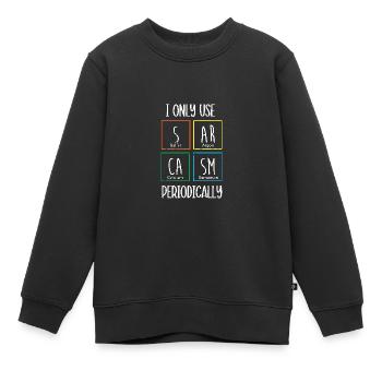Tableau périodique - Sweat Premium enfant bio - noir - Devant - AI Model Kid Female (0cm)