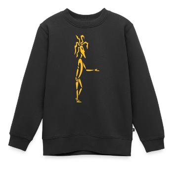 Dreadlocks Guy - Kids Premium Organic Sweatshirt - black - Front - AI Model Kid Female (0cm)