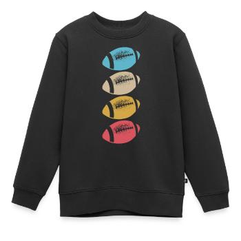 American Football American Vector Pride - Sweat Premium enfant bio - noir - Devant - AI Model Kid Female (0cm)