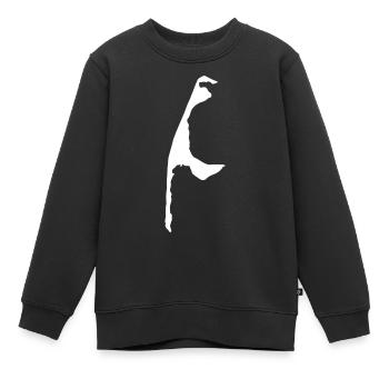 Sylt Silhouette - Kinder Premium Organic Sweatshirt - Schwarz - Vorne - AI Model Kid Female (0cm)