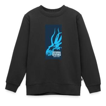 Scuba Diving Diver Diver - Kinder Premium Organic Sweatshirt - Schwarz - Vorne - AI Model Kid Female (0cm)