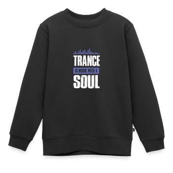 trance soul - Kinder Premium Organic Sweatshirt - Schwarz - Vorne - AI Model Kid Female (0cm)