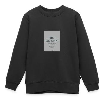 Libérer la Palestine - Sweat Premium enfant bio - noir - Devant - AI Model Kid Female (0cm)