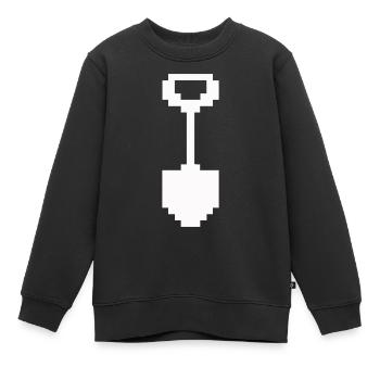 Pelle Pixel - Sweat Premium enfant bio - noir - Devant - AI Model Kid Female (0cm)