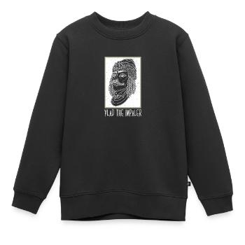 Vampir Balkan Vlad Tepes Rumänien Impaler - Kinder Premium Organic Sweatshirt - Schwarz - Vorne - AI Model Kid Female (0cm)