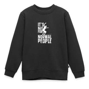 Slackliner Enthusiast Balançoire de slackline - Sweat Premium enfant bio - noir - Devant - AI Model Kid Female (0cm)