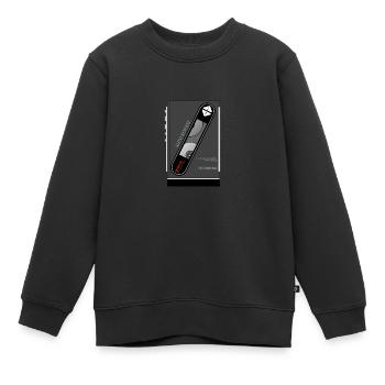 Walkman d’enregistrement - WA - Sweat Premium enfant bio - noir - Devant - AI Model Kid Female (0cm)