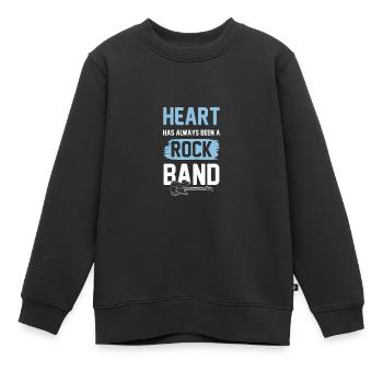 Groupe de rock - Sweat Premium enfant bio - noir - Devant - AI Model Kid Female (0cm)
