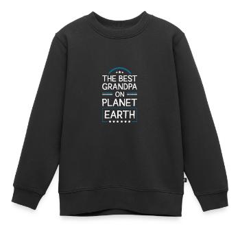 Bester Opa Spruch - Kinder Premium Organic Sweatshirt - Schwarz - Vorne - AI Model Kid Female (0cm)