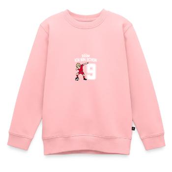 9. Geburtstag Kinder Fussballtrikot Fussballer - Kinder Premium Organic Sweatshirt - Rosa - Vorne - AI Model Kid Female (0cm)