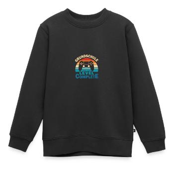 Erstklässler 1. Klasse Einschulung Junge Geschenk - Kinder Premium Organic Sweatshirt - Schwarz - Vorne - AI Model Kid Female (0cm)