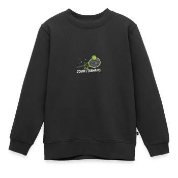 Tennisspieler Tennisspiel Tennis Geschenk - Kinder Premium Organic Sweatshirt - Schwarz - Vorne - AI Model Kid Female (0cm)