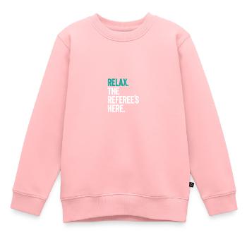 Arbitre Dictons Shiri Jersey Cadeau - Sweat Premium enfant bio - rose - Devant - AI Model Kid Female (0cm)