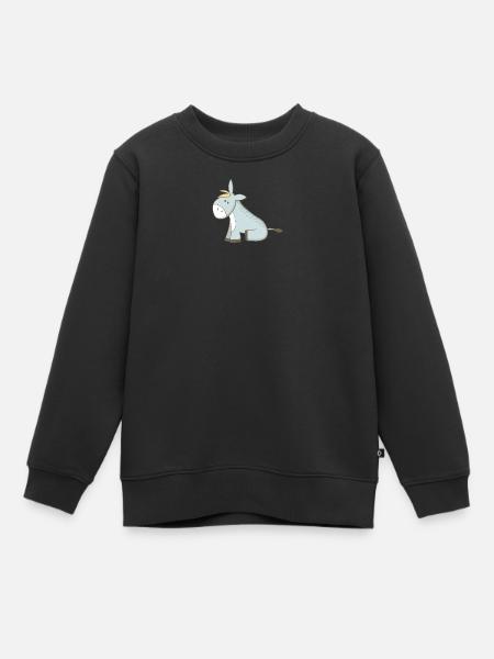 Esel - Kinder Premium Organic Sweatshirt - Schwarz