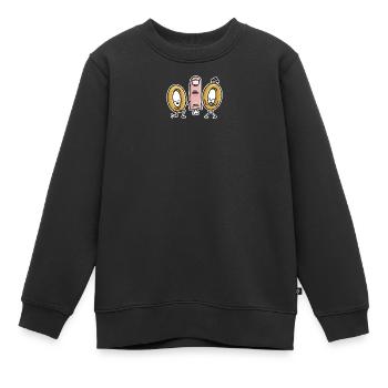 Drôle de mariage Demande en mariage Bagues de mariage Bague De Fiançailles - Sweat Premium enfant bio - noir - Devant - AI Model Kid Female (0cm)