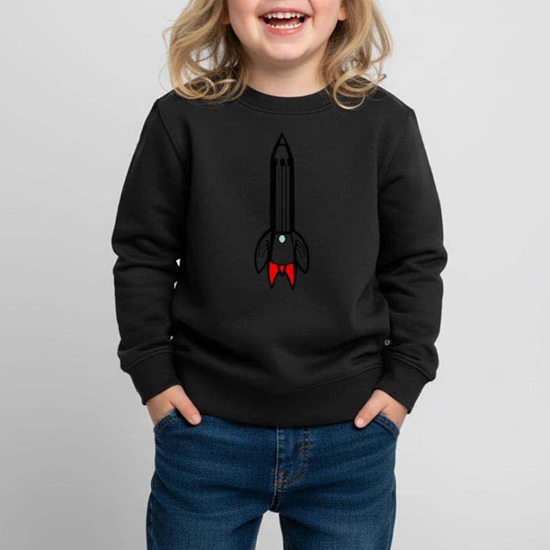 Spacecraft Rocket Space Space Flight Vector Kids Premium Organic Sweatshirt