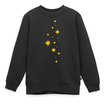 Ciel étoilé - Sweat Premium enfant bio - noir - Devant - AI Model Kid Female (0cm)