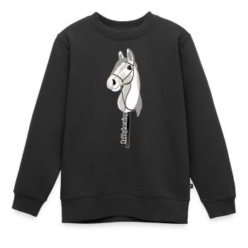 Cheval de loisir - cheval de loisir - cheval de loisir - Sweat Premium enfant bio - noir - Devant - AI Model Kid Female (0cm)