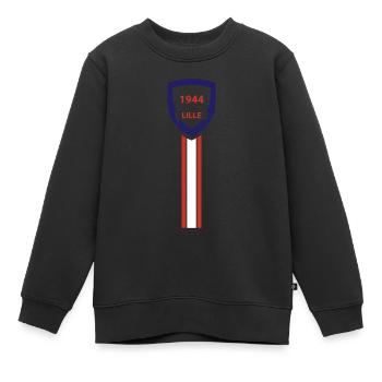 Der Fußballverein Lille - Kinder Premium Organic Sweatshirt - Schwarz - Vorne - AI Model Kid Female (0cm)