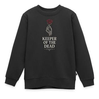 Cadavre Science Humour noir Mort Positif - Sweat Premium enfant bio - noir - Devant - AI Model Kid Female (0cm)