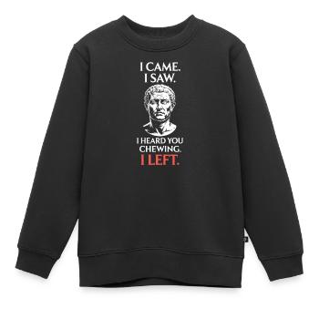 Bruits de mastication bruits de mastication bruits de claquement mastication mâchonnement - Sweat Premium enfant bio - noir - Devant - AI Model Kid Female (0cm)