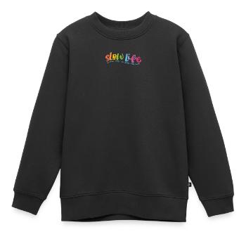Langsames Leben - Kinder Premium Organic Sweatshirt - Schwarz - Vorne - AI Model Kid Female (0cm)