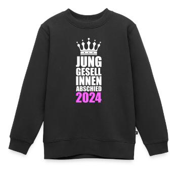 Junggesellinnenabschied 2024 - Kinder Premium Organic Sweatshirt - Schwarz - Vorne - AI Model Kid Female (0cm)