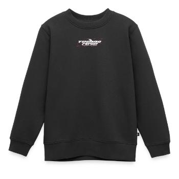 TECHNO RAVE | rave together stay togehter - Kids Premium Organic Sweatshirt - black - Front - AI Model Kid Female (0cm)