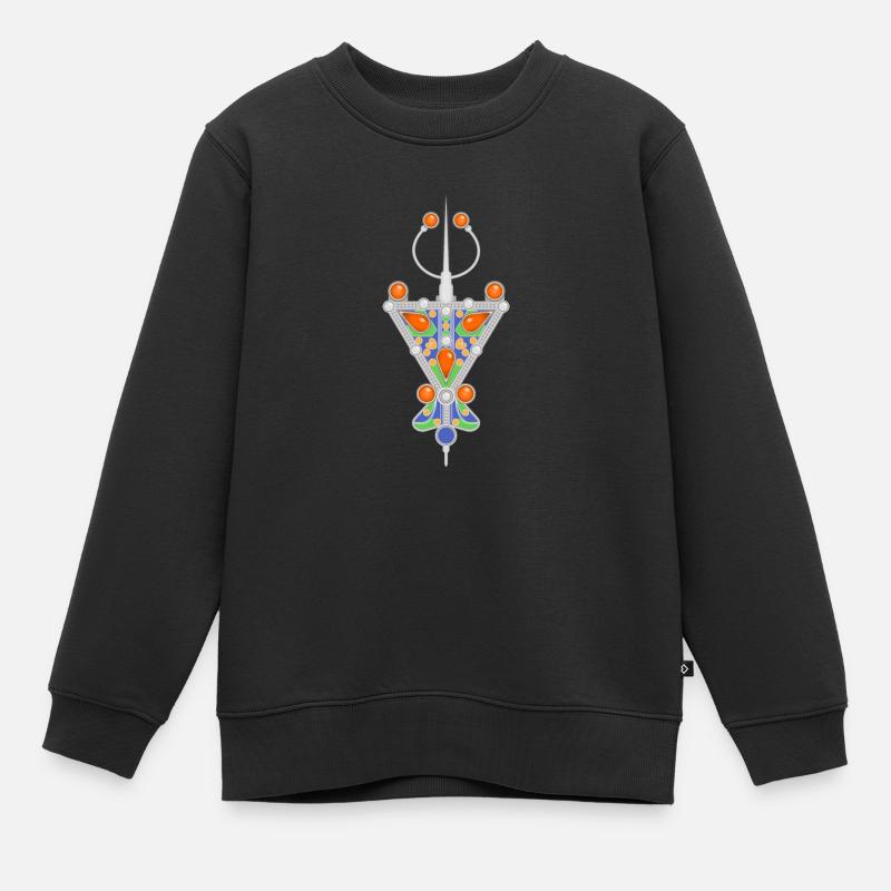 Bijoux Berbère - Sweat Premium enfant bio - noir