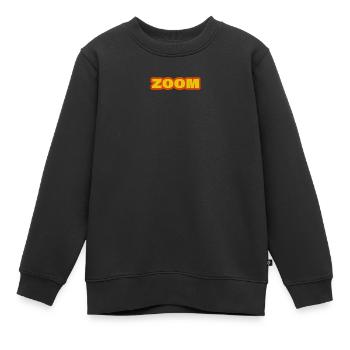 ZOOM - Kinder Premium Organic Sweatshirt - Schwarz - Vorne - AI Model Kid Female (0cm)