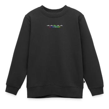 Be different - Kinder Premium Organic Sweatshirt - Schwarz - Vorne - AI Model Kid Female (0cm)