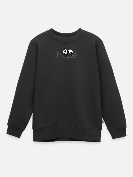 L’espoir chez les pandas - Sweat Premium enfant bio - noir