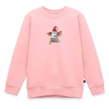 Saugeile Weihnachten - Kinder Premium Organic Sweatshirt - Rosa - Vorne - AI Model Kid Female (0cm)