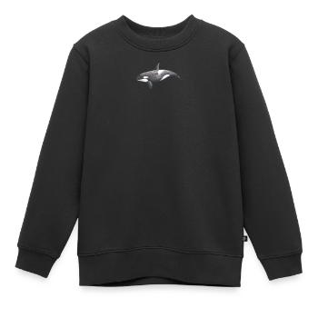 Orca – Meeresbewohner, Illustration, 2022 - Kinder Premium Organic Sweatshirt - Schwarz - Vorne - AI Model Kid Female (0cm)