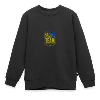 Racing Crew - Kinder Premium Organic Sweatshirt - Schwarz - Vorne - AI Model Kid Female (0cm)