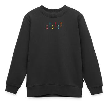anniversaire. anniversaire décennie. humour. drôle - Sweat Premium enfant bio - noir - Devant - AI Model Kid Female (0cm)