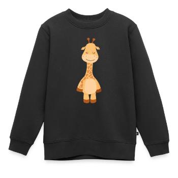 Giraffe Familie Mama Baby T-Shirt - Kinder Premium Organic Sweatshirt - Schwarz - Vorne - AI Model Kid Female (0cm)