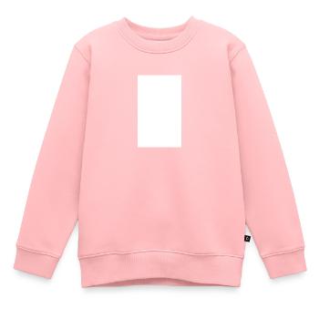 champ blanc - Sweat Premium enfant bio - rose - Devant - AI Model Kid Female (0cm)