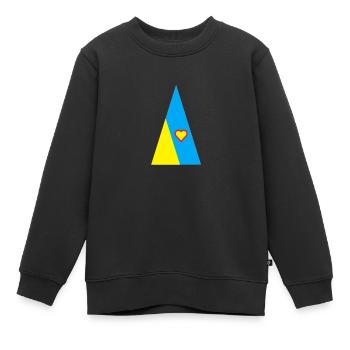 LoveUkraine - Kinder Premium Organic Sweatshirt - Schwarz - Vorne - AI Model Kid Female (0cm)