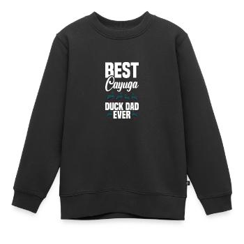 Cayuga Duck Owner Jouets d’enclos d’animaux en peluche - Sweat Premium enfant bio - noir - Devant - AI Model Kid Female (0cm)